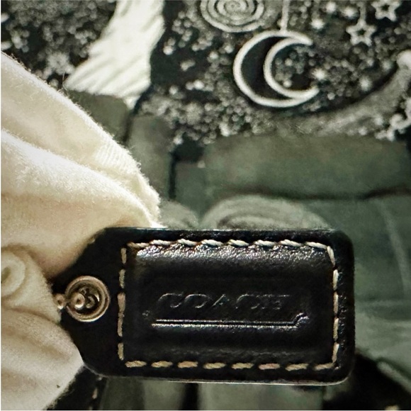 Vintage Coach soho Black Leather Shoulder Bag Crossbody purse - Picture 4 of 17